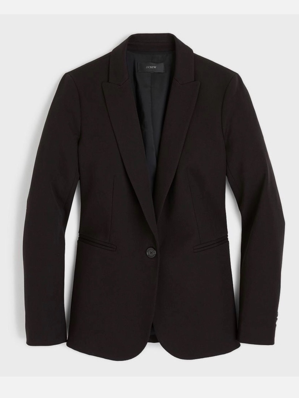 JCrew Parke blazer in bi-stretch cotton Womens Black 2